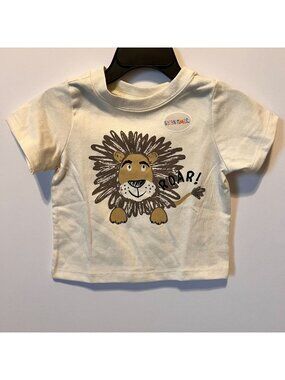 Garanimals Infant Lion Print Short Sleeve T-Shirt 12M Roar Graphic Cotton Blend
